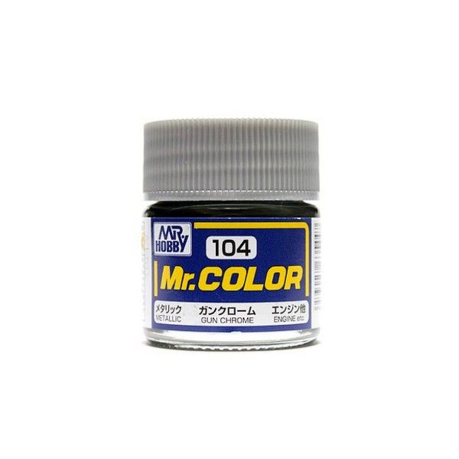 Hobby Supplies GSI | Mr. Color 104 - Gun Chrome (Metallic Gloss/Primary)