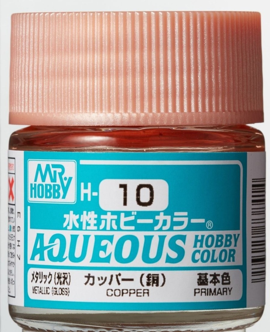 Hobby Supplies GSI | Aqueous Hobby Color Metallic Copper 10Ml Bottle