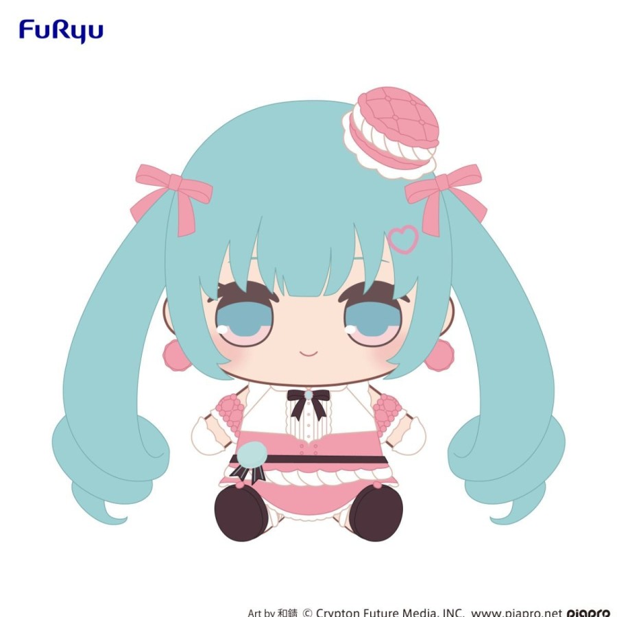 Figures Furyu | Macaroon Hatsune Miku Kyurumaru Big Plush Toy