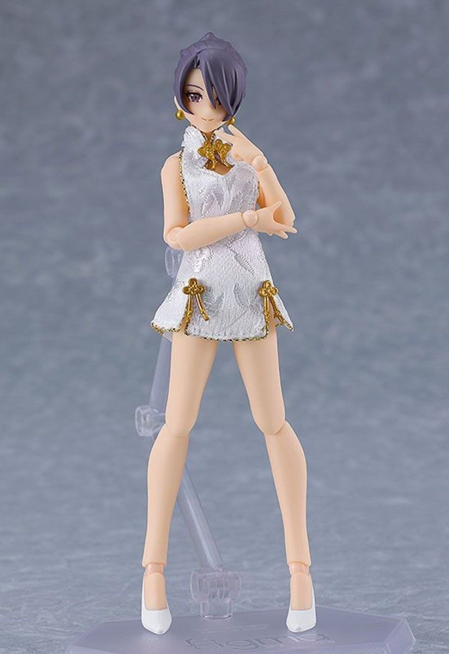 Figures MaxFactory | Female Body (Mika) With Mini Skirt Chinese Dress Outfit - White Figma