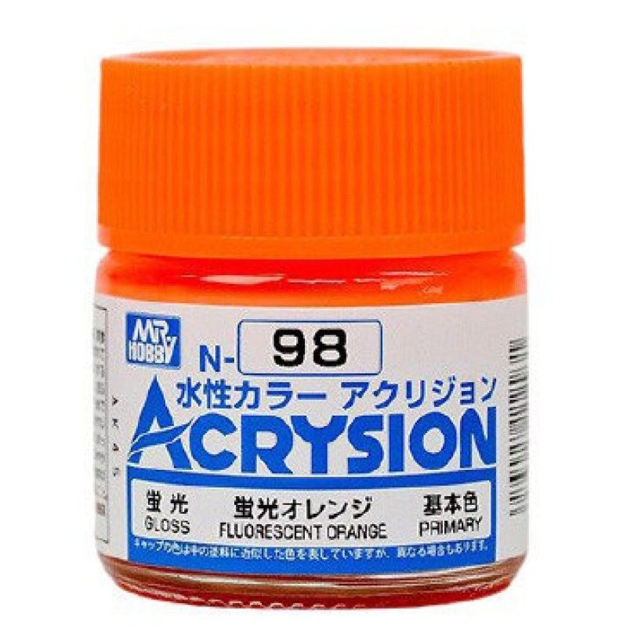 Hobby Supplies GSI | Acrysion N98 - Fluorescent Orange (Semi-Gloss/Primary)