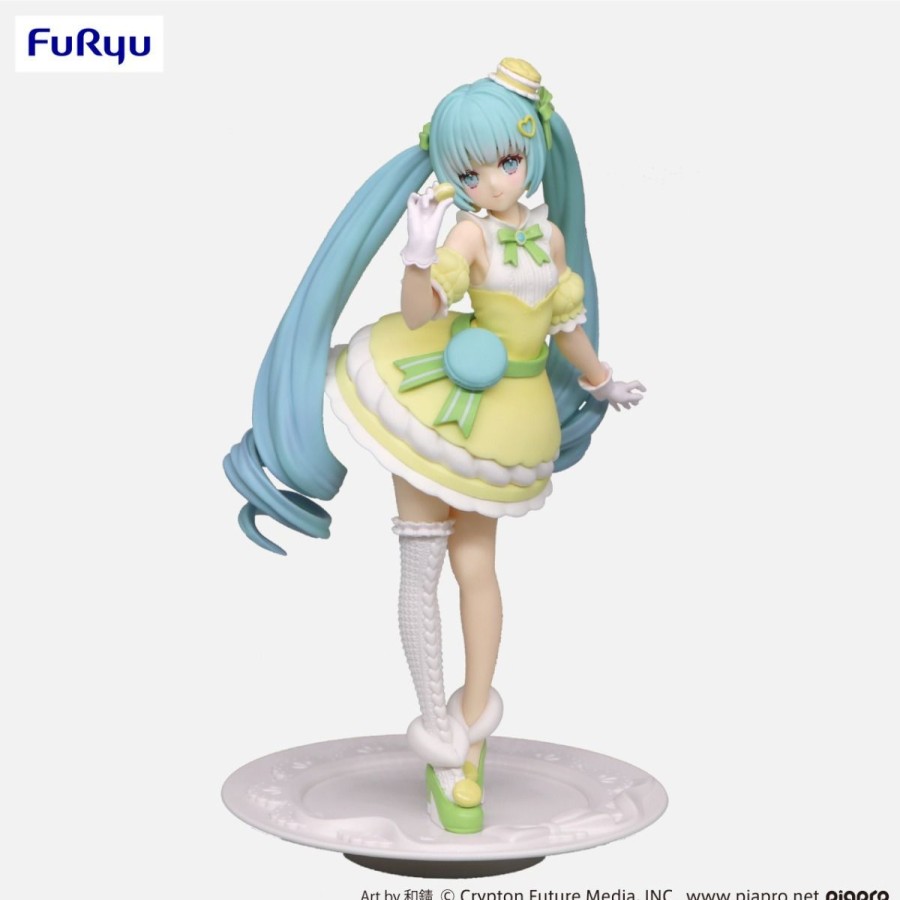 Figures Furyu | Hatsune Miku Exceed Creative Figure -Sweetsweets Series Macaroon Citron Color Ver.