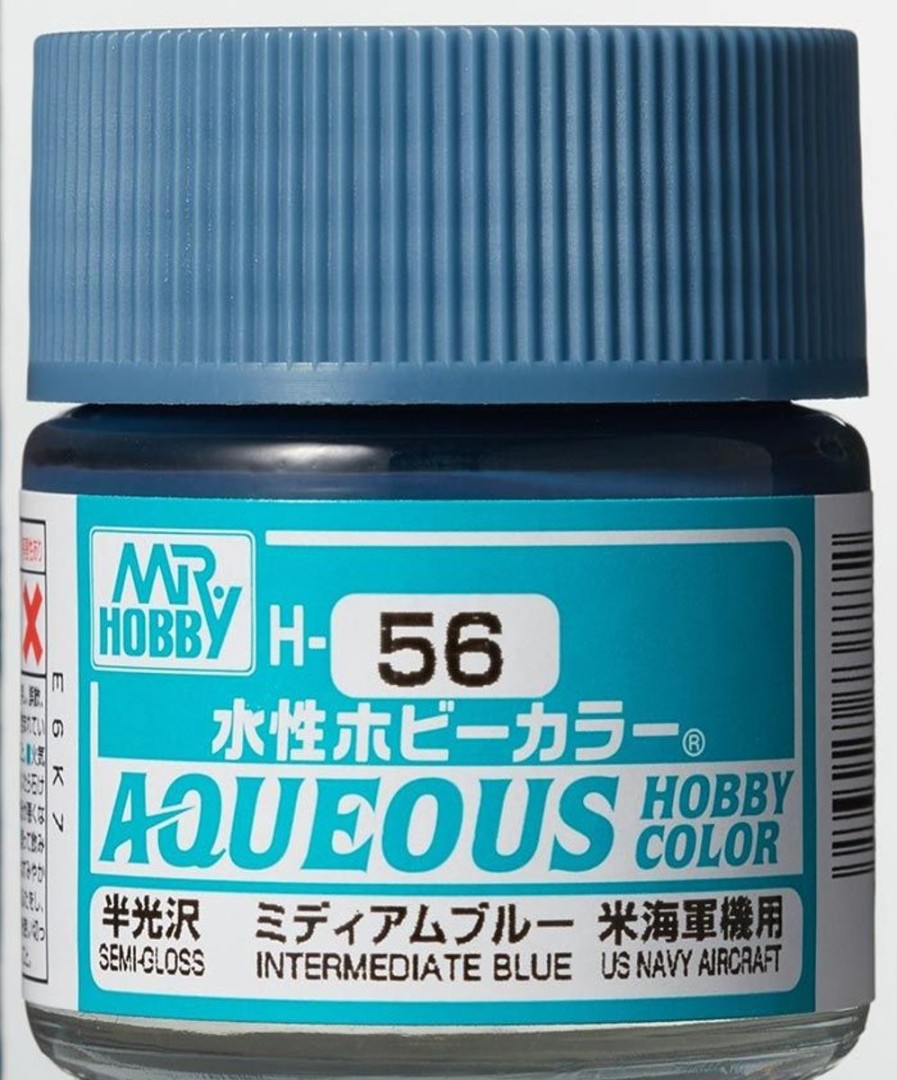 Hobby Supplies GSI | Aqueous Hobby Color Semi-Gloss Intermediate Blue 10Ml