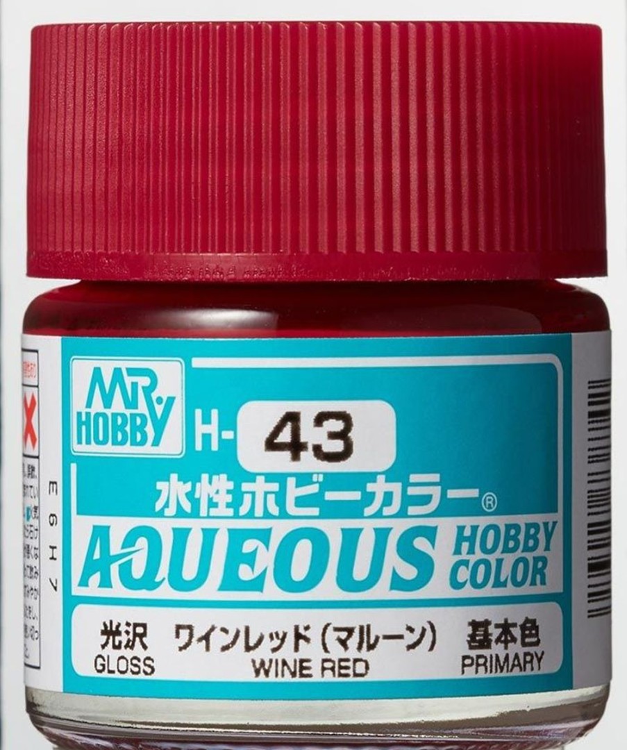 Hobby Supplies GSI | Aqueous Hobby Color Gloss Wine Red 10Ml Bottle