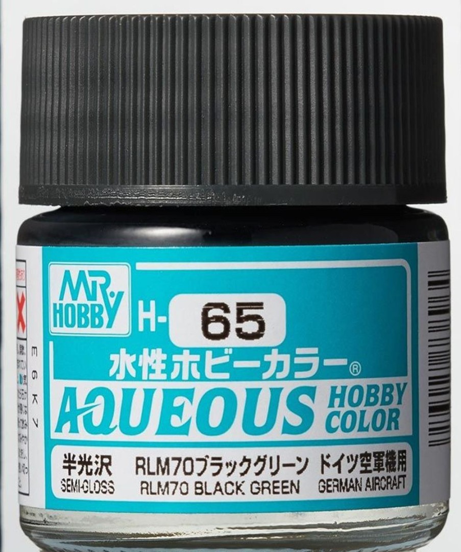 Hobby Supplies GSI | Aqueous Hobby Color Semi-Gloss Rlm70 Blk Grn 10Ml