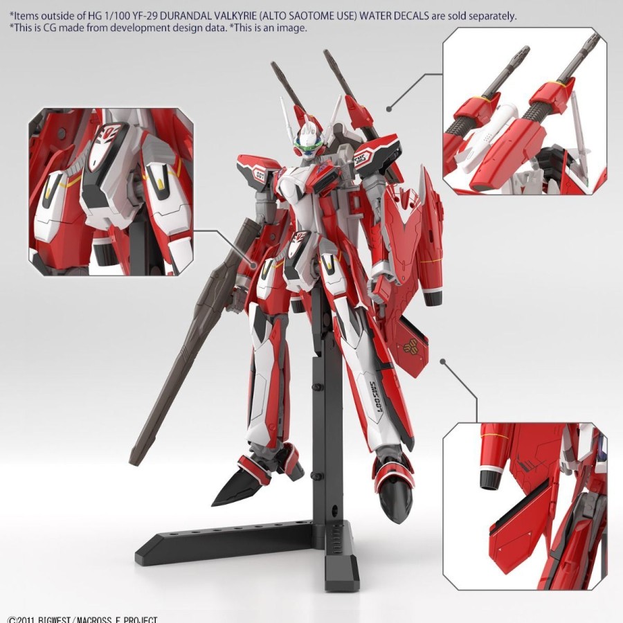 Hobby Bandai | Yf-29 Durandal Valkyrie (Alto Saotome Use)Hg 1/100 Water Decals