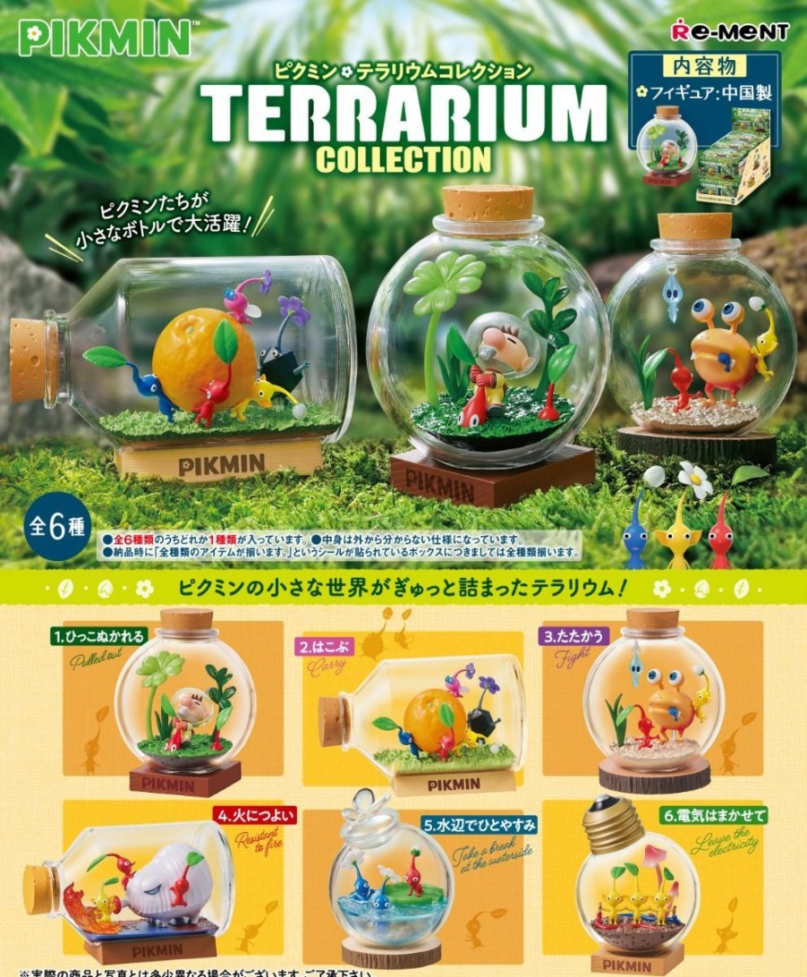 Figures Re-ment | Pikmin Terrarium Collection 6-Piece Set