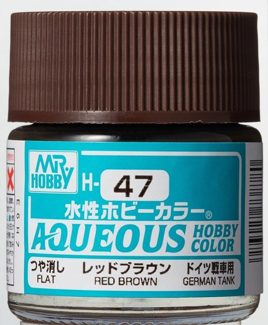 Hobby Supplies GSI | Aqueous Hobby Color Gloss Red Brown 10Ml Bottle