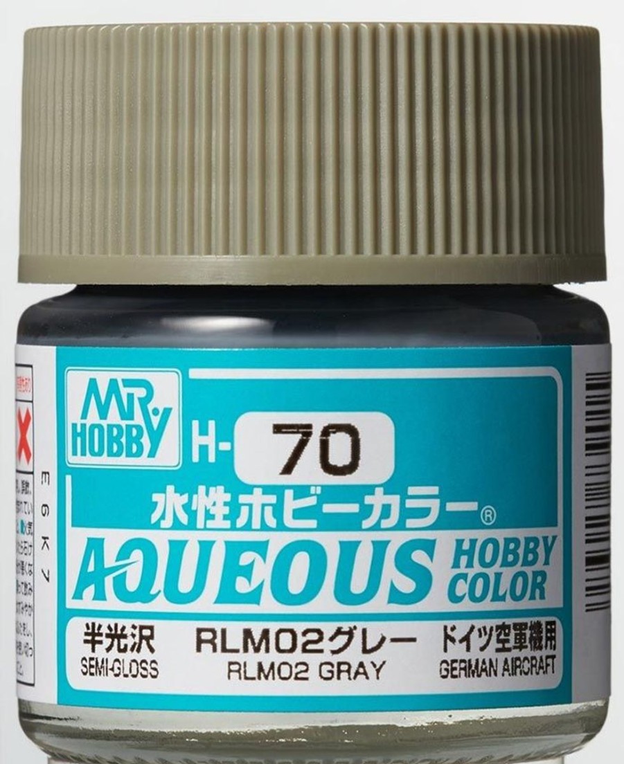 Hobby Supplies GSI | Aqueous Hobby Color Semi-Gloss Rlm02 Gray 10Ml Bottle