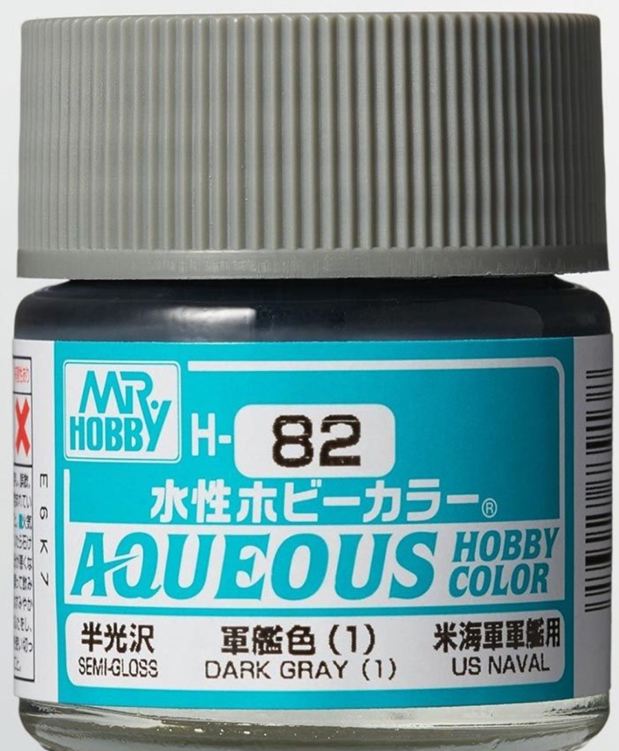 Hobby Supplies GSI | Aqueous Hobby Color Semi-Gloss Dark Gray(1) 10Ml