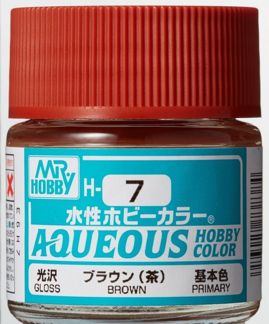 Hobby Supplies GSI | Aqueous Hobby Color Gloss Brown 10Ml Bottle