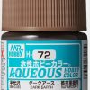 Hobby Supplies GSI | Aqueous Hobby Color Semi-Gloss Dark Earth 10Ml Bot