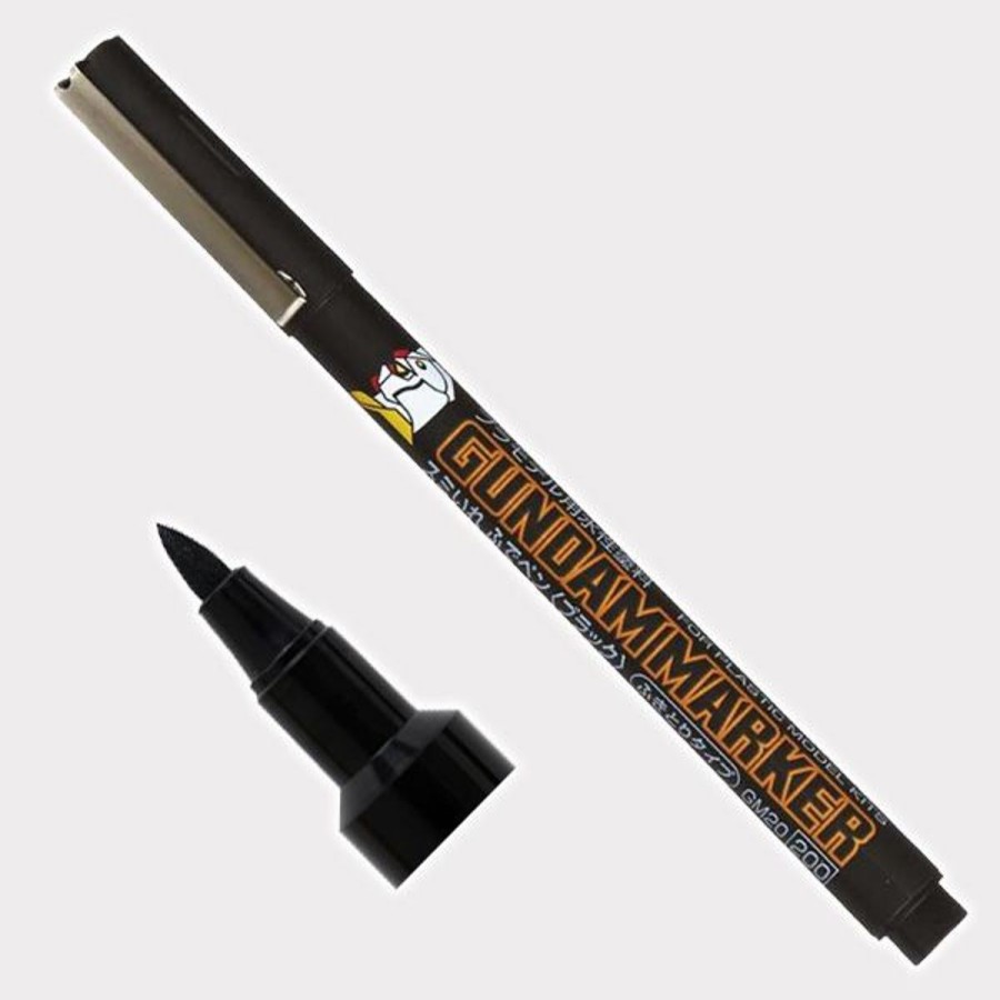 Hobby Supplies GSI | Gundam Marker Gundam Black (Brush Type)