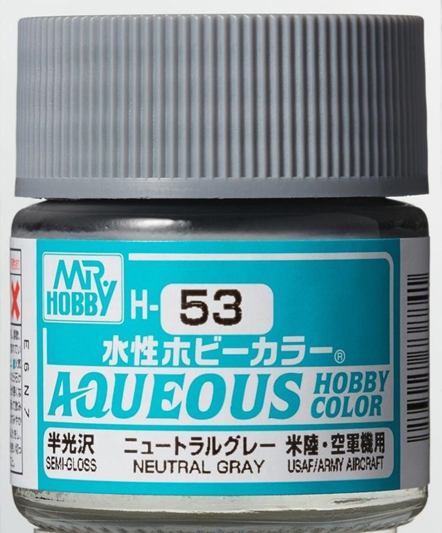 Hobby Supplies GSI | Aqueous Hobby Color Semigloss Neutral Gray 10Ml Bottle