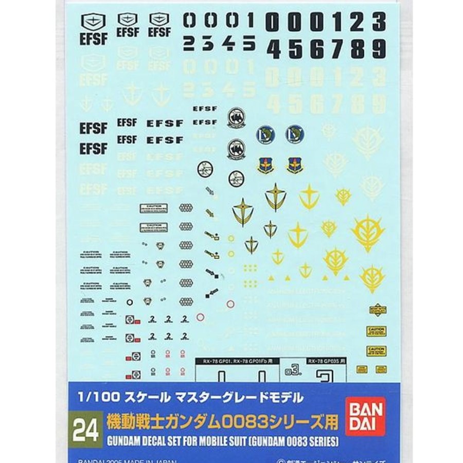 Hobby Bandai | Gundam Decal 24 Mg Multiuse - 0083