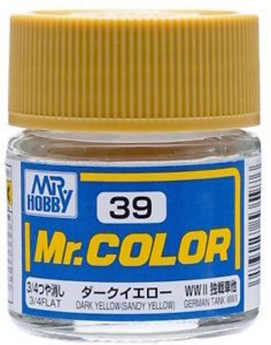 Hobby Supplies GSI | C39 Flat Dark Yellow - Sandy Yellow 10Ml Bottle