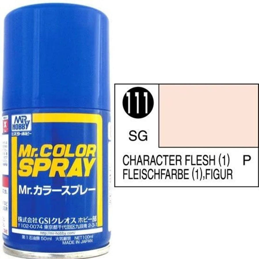 Hobby Supplies GSI | S111 Semi Gloss Character Flesh (1) 100Ml Mr. Color Spray