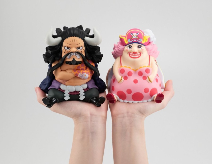 Figures Mega House | Kaido The Beast And Big Mom Lookup Set - With Gourd And Semla