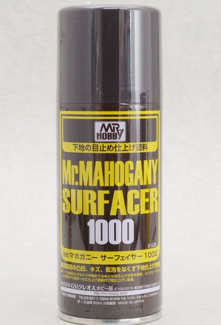 Hobby Supplies GSI | B528 Mr. Mahogany Surfacer 1000, Gsi Surfacer Spray