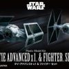 Hobby Bandai | Tie Advanced X1 And Tie Fighter Set Star Wars Vm