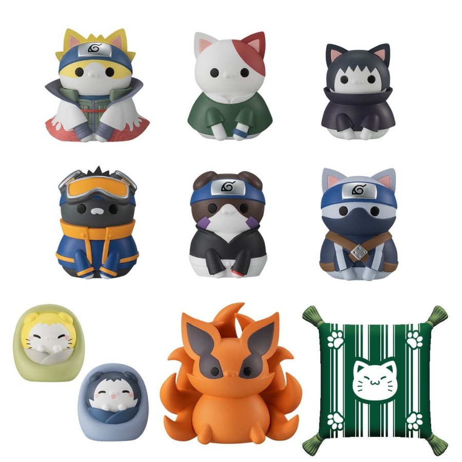 Figures Mega House | Nyaruto! Naruto Shippuden Once Upon A Time In Konoha Mega Cat Project-Set With Gift