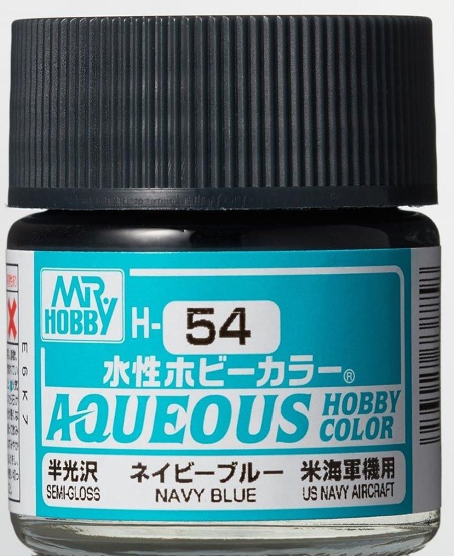 Hobby Supplies GSI | Aqueous Hobby Color Semigloss Navy Blue 10Ml Bottle