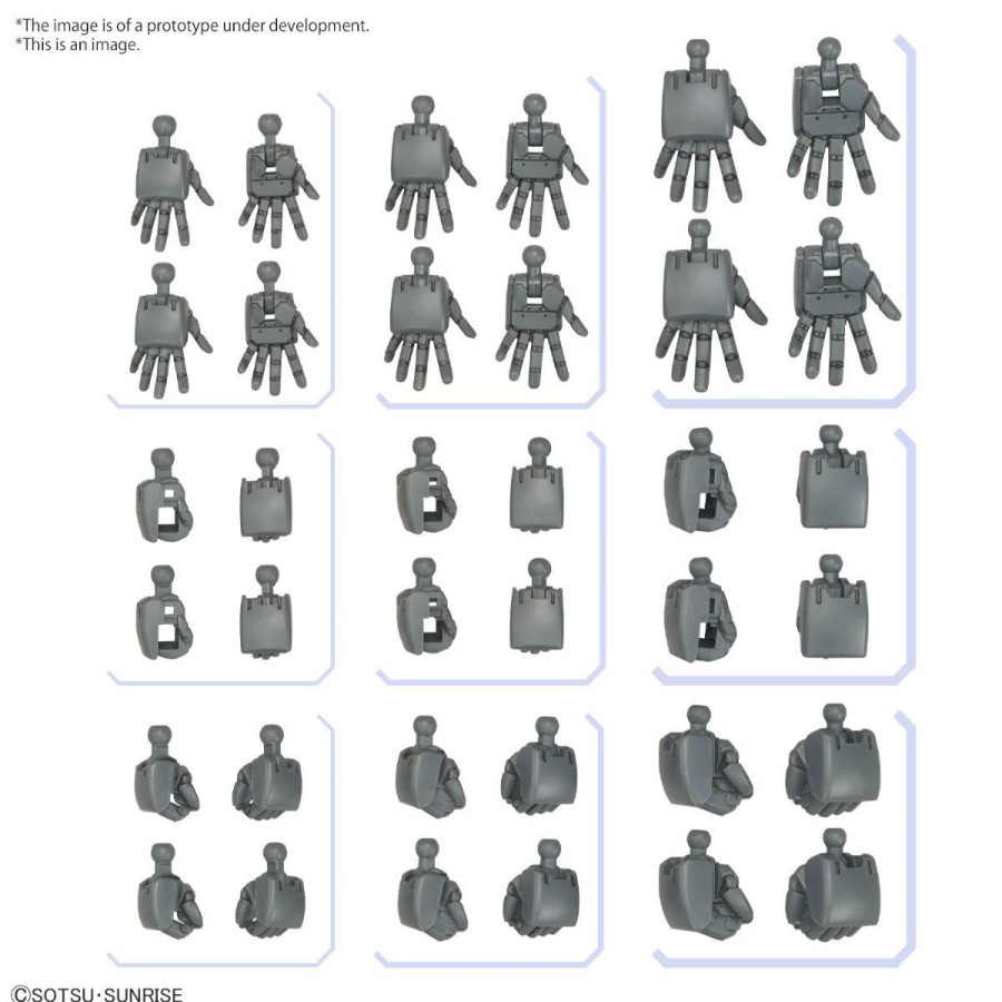 Hobby Bandai | Option Parts Set Gunpla 04 Build Hands Round