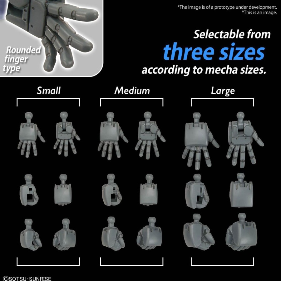 Hobby Bandai | Option Parts Set Gunpla 04 Build Hands Round