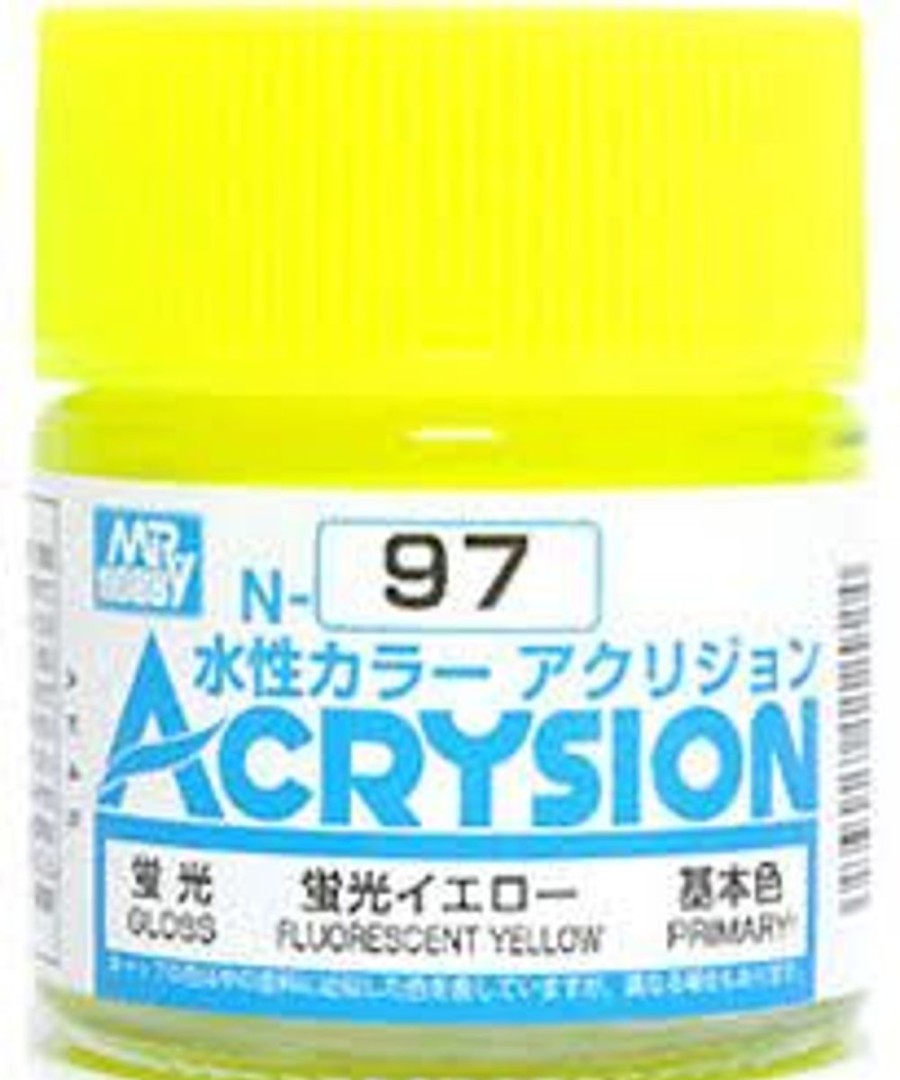 Hobby Supplies GSI | Acrysion N97 - Fluorescent Yellow (Semi-Gloss/Primary)