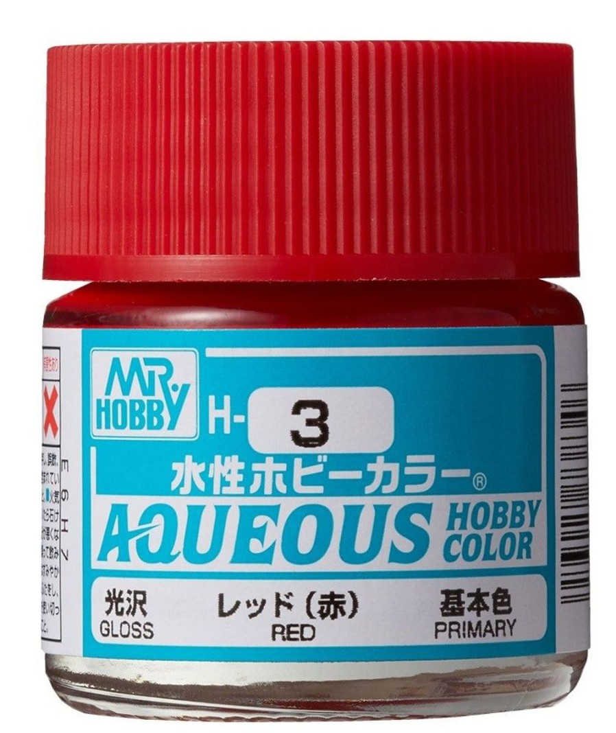 Hobby Supplies GSI | Mr. Hobby Aqueous Gloss Red 10Ml Bottle